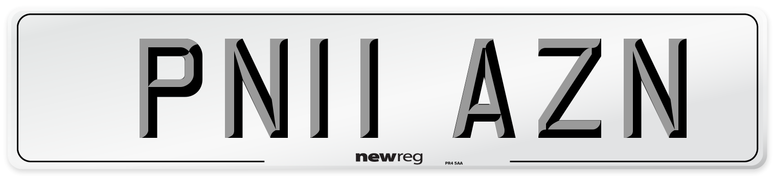 PN11 AZN Number Plate from New Reg
